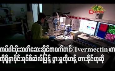 Embedded thumbnail for ကပ်ပါးပိုးသတ်ဆေး အိုင်ဗာမက်တင်(Ivermectin)က ကိုရိုနာဗိုင်းရပ်စ်ဆဲလ်ပြန့်ပွားမှုကို ဟန့်တားနိုင်
