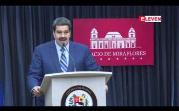 Embedded thumbnail for မိမိကို လုပ်ကြံသတ်ဖြတ်မည့် လျှို့ဝှက်ပူးပေါင်းကြံစည်မှု နောက်ကွယ်တွင် အမေရိကန် ရှိနေပြီး ဘရာဇီးလ်နှင့် ကိုလံဘီယာလည်း ပါဝင်နေဟု ဗင်နီဇွဲလားသမ္မတ စွပ်စွဲ 