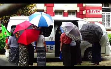 Embedded thumbnail for အောင်ရဲထွေးသေဆုံးမှုမှ အဂတိလိုက်စားမှုဥပဒေဖြင့် တရားစွဲဆိုခံထားရသည့် ရန်ကုန်တိုင်းဥပဒေအရာရှိ ဦးသိန်းဇော်အတွက် ပြန်လှန်စစ်မေးမှု ပြီးစီး 