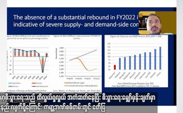 Embedded thumbnail for မြန်မာ့စီးပွားရေးသည် ထိလွယ်ရှလွယ် အကဲဆတ်နေပြီး ပြုပြင်ပြောင်းလဲမှုများ နောက်ကြောင်း