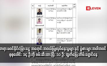 Embedded thumbnail for တရားမဝင်နိုင်ငံခြားငွေ အရောင်းအဝယ်ပြုလုပ်နေသူများနှင့် ပွဲစားများအပါအဝင် စုစုပေါင်း ၁၄ ဦးကို ဖမ်းဆီးထားပြီး ၁၁ ဦး ထွက်ပြေးတိမ်းရှောင်နေ