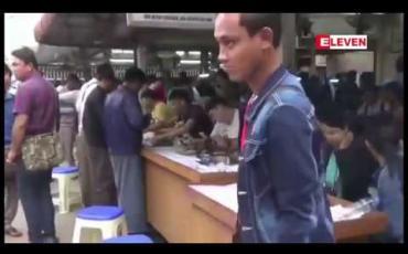 Embedded thumbnail for မန္တလေးမြို့တွင် ကျောက်မျက်ကုမ္ပဏီများမှ ကျောက်စိမ်း အရောင်းပြပွဲများပြုလုပ်မှုများလာသောကြောင့် မဟာအောင်မြေကျောက်ဝိုင်းသို့ တရုတ်ဝယ်လက်လာရောက်ဝယ်ယူမှုလျော့ကျ (ရုပ်သံ) 