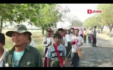 Embedded thumbnail for ၂၀၀၈ ဖွဲ့စည်းပုံ အခြေခံဥပဒေ ပြင်ဆင်ရေး လူထုထောက်ခံပွဲကို လူအင်အား ၇၀၀ ကျော်ခန့်ဖြင့် ယင်းမာပင်မြို့တွင် ပြုလုပ်