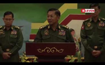 Embedded thumbnail for စစ်ဌာနချုပ်နယ်မြေငါးခုတွင် နယ်မြေအလိုက် စစ်ရေးဆိုင်ရာ လှုပ်ရှားမှုအားလုံး လေးလကျော် ရပ်ဆိုင်းပေးမည်ဆိုသည့် အချက်ပါဝင်သော တပ်မတော်၏ ထုတ်ပြန်ချက်ကို လှိုက်လှဲစွာကြိုဆိုကြောင်း FPNCC ထုတ်ပြန်