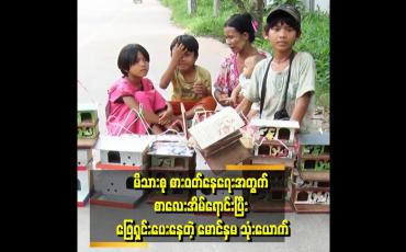 Embedded thumbnail for တစ်နေ့၅ထောင် ရပြီ ည ဘက်ဆို စားသောက်ဆိုင်တွေရှေ့ လိုက်ရောင်းတယ်လို့ သိရတယ်