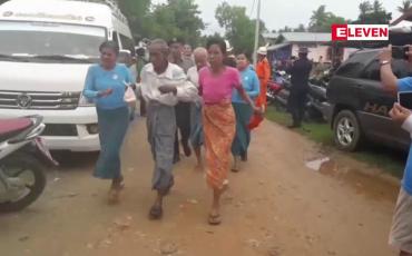 Embedded thumbnail for ကော့သောင်းခရိုင်အတွင်းရှိပင်လယ်နှင့်နီးသောကျေးရွာများတွင်သဘာဝဘေးကျရာက်ပါက လုပ်ဆောင်ရမည့်အရာများအားကြို တင်ဇတ်တိုက်လေ့ကျင့်