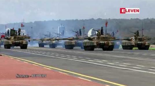 Embedded thumbnail for အိန္ဒိယနှင့် ငြိမ်းချမ်းရေး ရယူလိုကြောင်း စစ်ရေးပြ အခမ်းအနားတစ်ခုတွင် ပါကစ္စတန်သမ္မတ ပြောကြား
