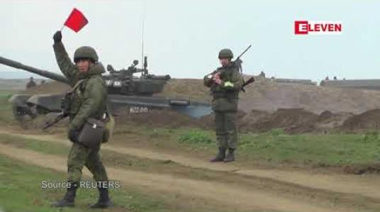 Embedded thumbnail for ခရိုင်းမီးယားကျွန်းဆွယ်တွင် ကြည်း၊ ရေ၊ လေ စစ်ရေးလေ့ကျင့်မှုကြီးကို ရုရှားစစ်တပ် ပြုလုပ် 