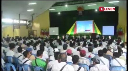 Embedded thumbnail for စိုက်ပျိုးရေးနှင့် စျေးကွက်ဆိုင်ရာ အလုပ်ရုံဆွေးနွေးပွဲများ ဧရာဝတီတိုင်း၌ ပြုလုပ်နေပြီး ရရှိသည့်အချက်အလက်များအား သက်ဆိုင်ရာဝန်ကြီးဌာနနှင့်တိုင်းအစိုးရသို့တင်ပြမည် (ရုပ်သံ)