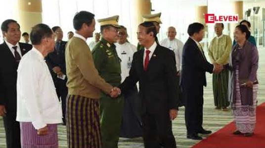Embedded thumbnail for နိုင်ငံတော်သမ္မတ ဦးဝင်းမြင့်နှင့် ဇနီး တို့ ဗီယက်နမ်ဆိုရှယ်လစ်သမ္မတနိုင်ငံ၌ ကျင်းပမည့်(၁၆)ကြိမ်မြောက် ကုလသမဂ္ဂဗုဒ္ဓနေ့ အခမ်းအနားသို့ တက်ရောက်ရန် နေပြည်တော်မှထွက်ခွာ