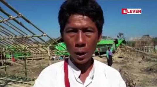 Embedded thumbnail for ရသေ့တောင်မြို့နယ် ပဲသဒူ စစ်ဘေးရှောင်စခန်းတွင် ခိုလှုံနေကြသူများနေရပ်ပြန်ရန်မသေချာသဖြင့် မိုးခိုရန်နေအိမ်များ ဆောက်လုပ်နေ
