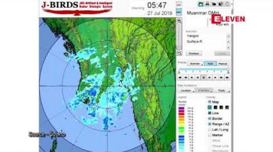 Embedded thumbnail for ပြည်နယ်နှင့် တိုင်းဒေသကြီး ခြောက်ခု တွင် နေရာကွက် မိုးကြီးနိုင်ကြောင်း မိုး/ဇလ ထုတ်ပြန်