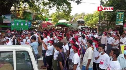 Embedded thumbnail for ရခိုင်နှင့် ရှမ်းပြည်နယ်ရှိမဲဆန္ဒနယ်အချို့အားရွေးကောက်ပွဲမကျင်းပခြင်းအတွက်ရည်ရွယ်ချက်ရှိရှိလုပ်ဆောင်နေသလားဟု မွန်ညီညွတ်ရေးပါတီ တာဝန်ရှိသူမေးခွန်းထုတ်ပြောကြား 