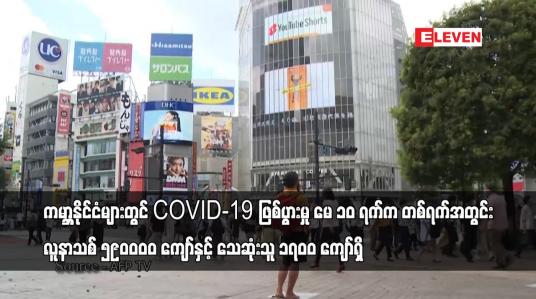 Embedded thumbnail for COVID-19 ဖြစ်ပွားမှု မေ ၁၀ ရက်က တစ်ရက်အတွင်း လူနာသစ် ၅၉၀၀၀၀ ကျော်နှင့် သေဆုံးသူ ၁၇၀၀ ကျော်ရှိ