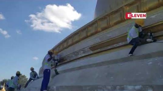 Embedded thumbnail for စစ်ကိုင်းကောင်းမှုတော်စေတီ ရွှေဆေးသင်္ကန်းမှ အဖြူရောင်ဆေးသင်္ကန်းပြောင်းလဲကပ်လှုခြင်းလုပ်ငန်းကို တပေါင်းလပြည့်အမီ ပြီးစီးနိုင်ရန် နေ့ဆိုင်းညဆိုင်းဖြင့် ဆောင်ရွက်နေ