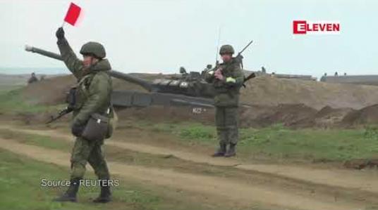 Embedded thumbnail for ခရိုင်းမီးယားကျွန်းဆွယ်တွင် ကြည်း၊ ရေ၊ လေ စစ်ရေးလေ့ကျင့်မှုကြီးကို ရုရှားစစ်တပ် ပြုလုပ် 