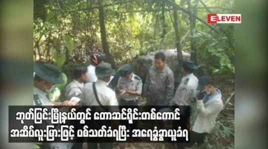 Embedded thumbnail for  ဘုတ်ပြင်းမြို့နယ်တွင် တောဆင်ရိုင်းတစ်ကောင် အဆိပ်လူးမြားဖြင့် ပစ်သတ်ခံရပြီး အရေခွံခွာယူခံရ
