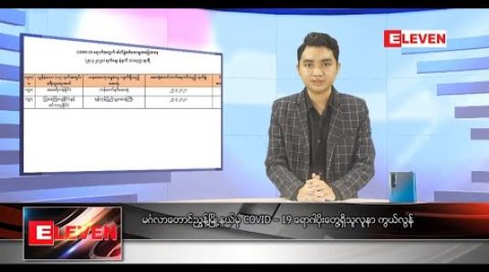 Embedded thumbnail for မတ်လ ၃၁ ရက်နေ့ နေ့လယ်ပိုင်းသတင်းအစီအစဉ် 