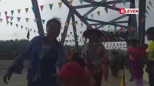 Embedded thumbnail for စစ်ကိုင်းတိုင်းဒေသကြီး၊ သက္ကယ်ကျင်း-ဖောင်းပြင်-ဟုမ္မလင်း-ခန္တီးဗျူဟာလမ်းပေါ်ရှိ နမ့်ပုဂွန်တံတားနှင့် နမ့်စပိတံတားများအား တိုင်းဒေသကြီးဝန်ကြီးချုပ် ဖွင့်လှစ်ခဲ့ 
