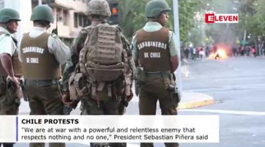 Embedded thumbnail for ချီလီနိုင်ငံတွင် အဓိကရုဏ်း ဆန္ဒပြမှုများကြောင့် အနည်းဆုံး ၇ ဦး သေဆုံးခဲ့ပြီး အရေးပေါ်အခြေအနေ ကြေညာထားသည့် နေရာများကို တိုးမြှင့်မည်ဟု သမ္မတဖြစ်သူ ပြောကြား