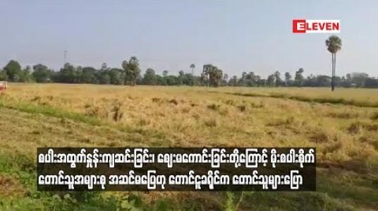 Embedded thumbnail for မိုးစပါးစိုက်တောင်သူအများစုအဆင်မပြေဟု တောင်ငူခရိုင်က တောင်သူများပြော